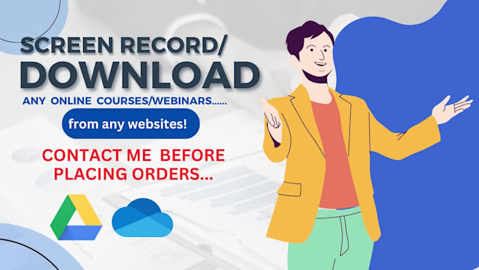screen record online courses, webinars, training