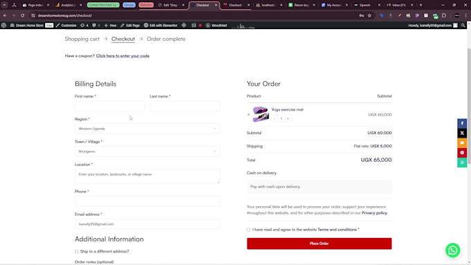 add custom location fields to woocommerce checkout page