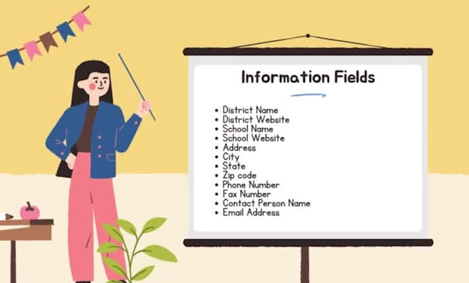 collect a list of USA school contacts