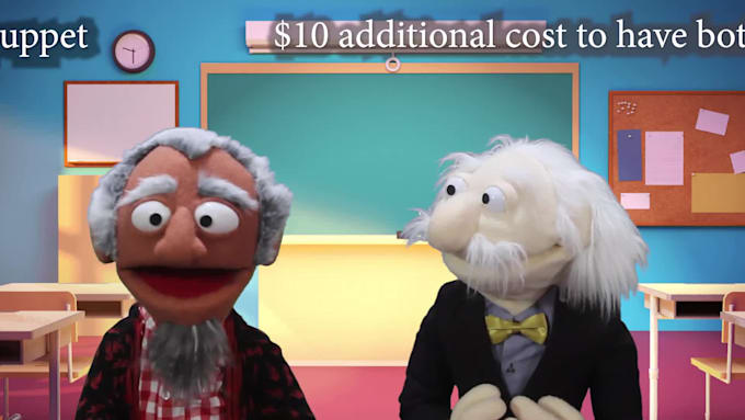 record a doctor or professor puppet video about anything