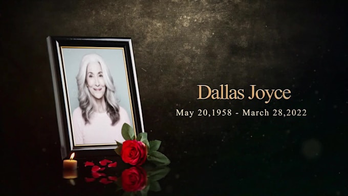 do funeral slideshow, memorial and tribute slideshow video