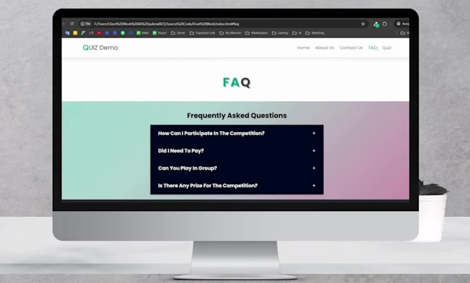 design a simple and clean business website