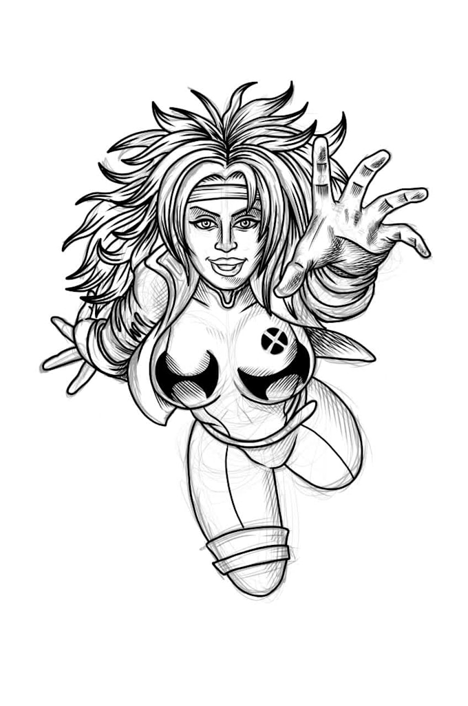 draw portraits in comic book style
