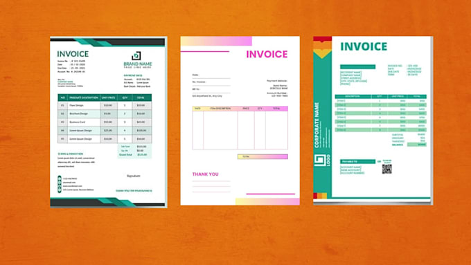design a professional invoice template in ms word