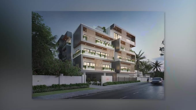 create 3d model and exterior rendering