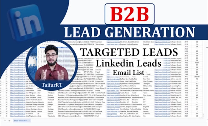 do lead generation, targeted b2b lead and b2b linkedin lead generation