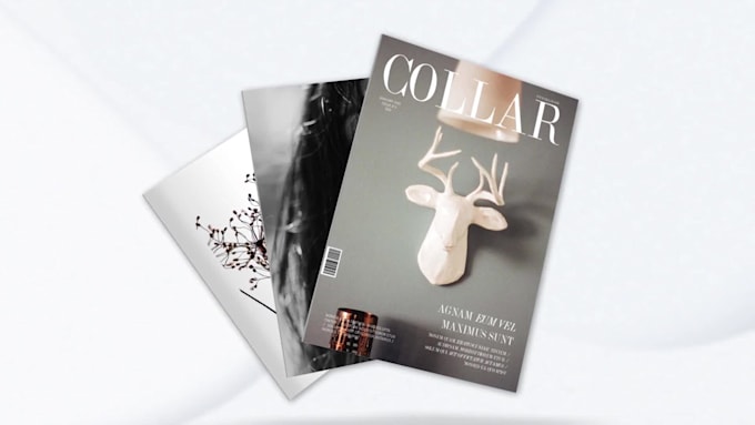do 3d magazine book animated promo video