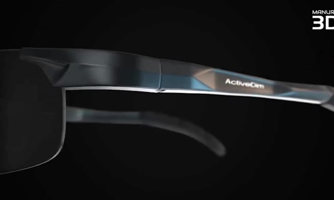 create realistic 3d sunglasses product animation and eyewear rendering