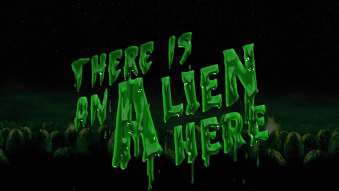 make horror blood dripping animation intro