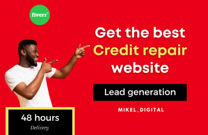 Top 5! I will build credit repair website with lead generation functions