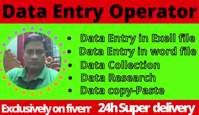 do data entry and web research