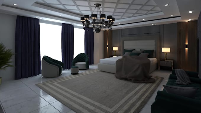 can interior and exterior design using 3d max