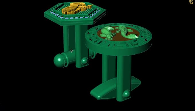 design 3d cufflinks, charms, nose ring, brooch, hairpin, hair bows