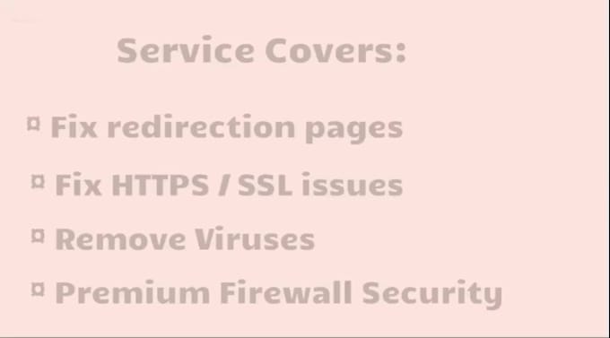 do wordpress bug fix, malware removal, fix cpanel, email, ssl, php in 1 hour