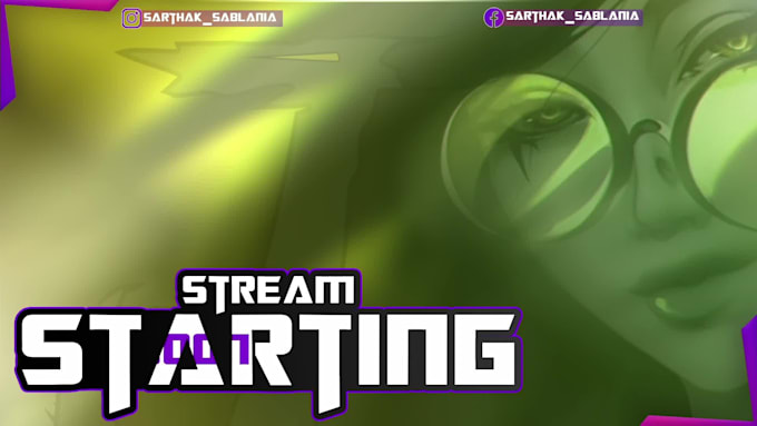 make stream graphics for live  streamers