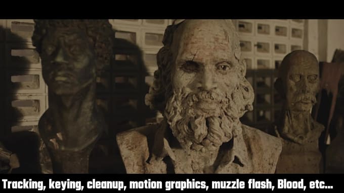 vfx compositing, greenscreen keying, cleanups, motion graphics