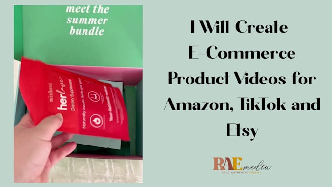 create an amazon or tiktok shop listing video