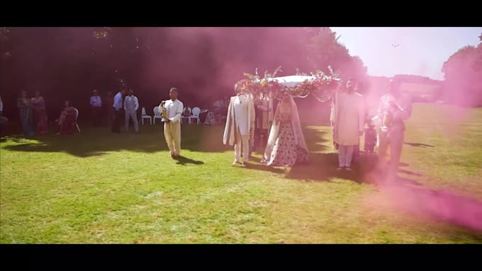 do cinematic wedding video editing and color grading