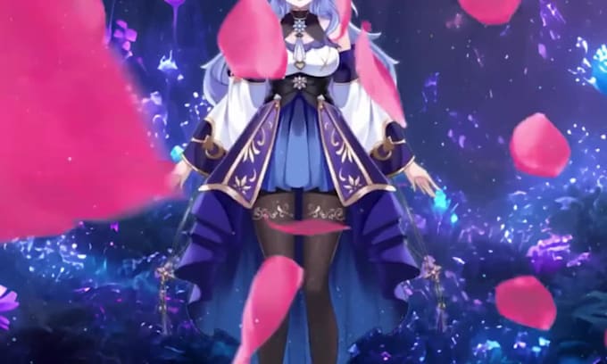 design live2d vtuber model with rigging, nsfw vtuber character in anime style