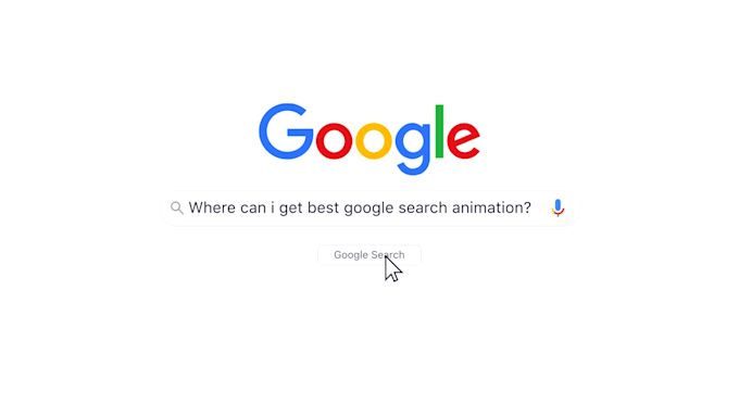 make search google animation in 1 day
