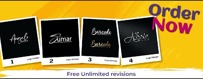 do modern signature logo, handwritten fonts or text design