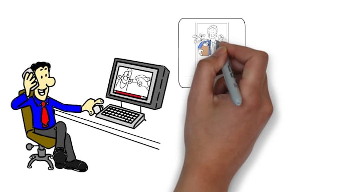 create whiteboard and doodle, doodly explainer animation videos for you