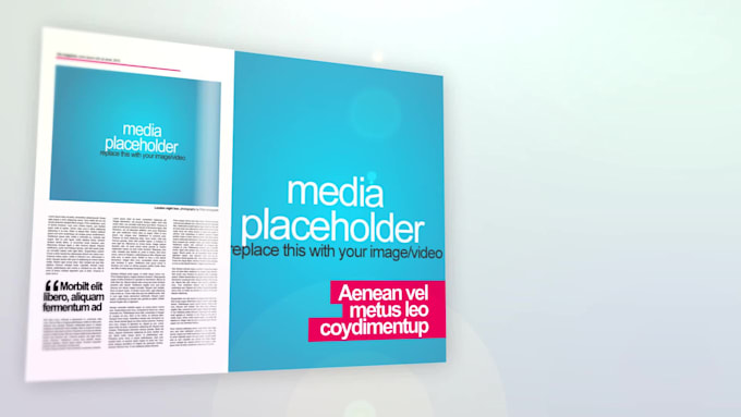 create 3d magazine promotional intro