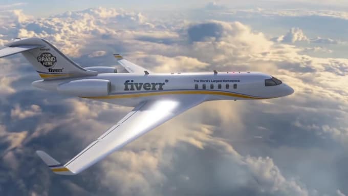 create business jet branding promo