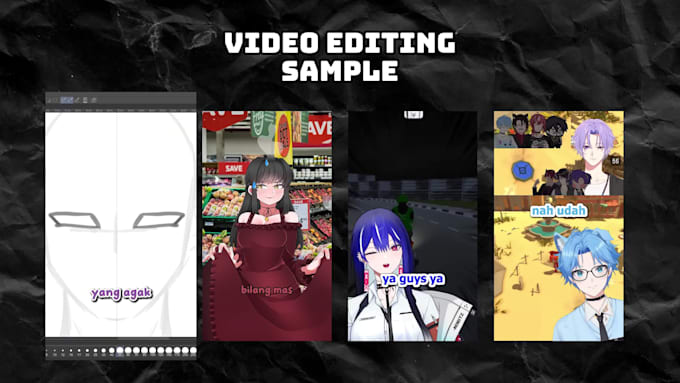 edit vtuber shorts clip for tiktok and youtube