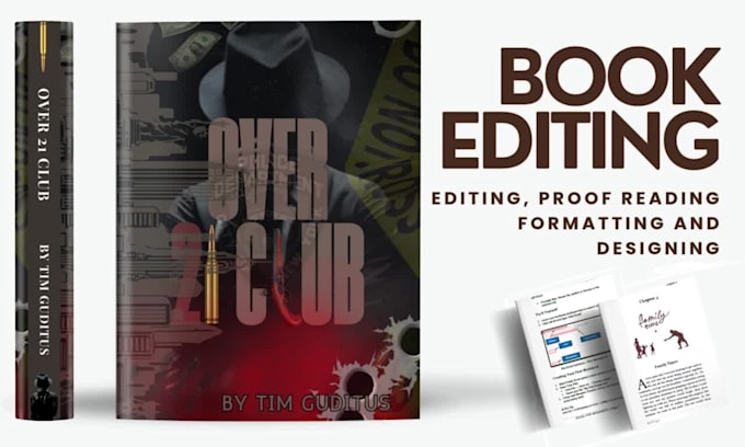edit, proofread, format and design your book for publishing