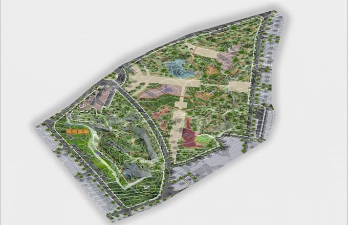 do 3d render and 2d landscape, backyard  masterplan