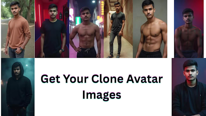 make 100 ai avatars ,portrait,model  image  of your face,photo