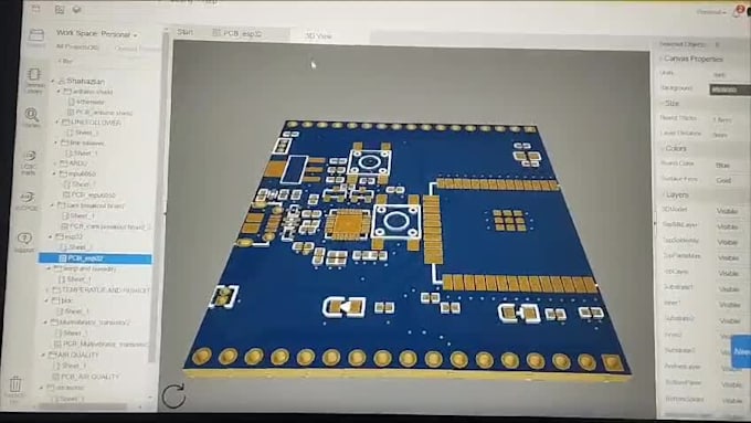 pcb design using easyeda