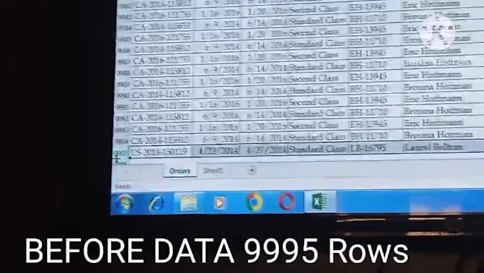 do data cleaning, editing sorting, or separate excel
