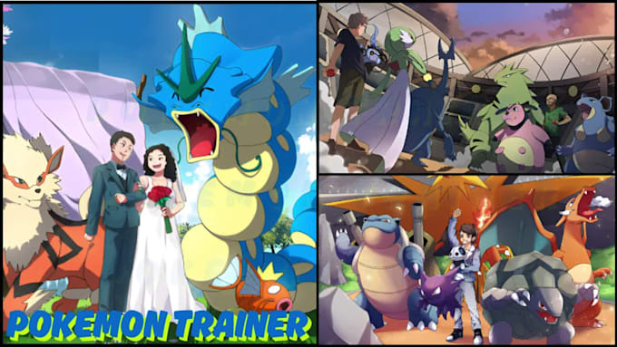 Draw pokemon trainer sprite,pokemon avatar sprite sheet,fnf fakemon sprite