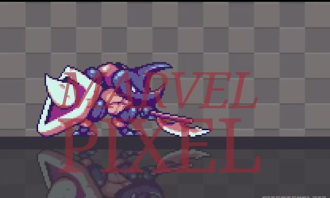 do pixel art character sprite sheet fighting retro pixel art animation rpg game