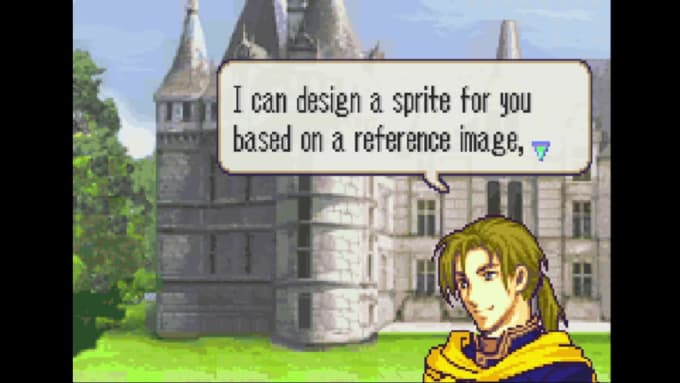 design a fire emblem gba style portrait sprite