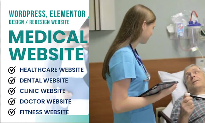 design medical websites for dentist, nurses, pharmacy, clinic, homecare website