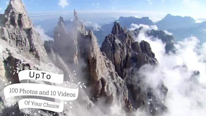 make custom promotional video photo slideshow