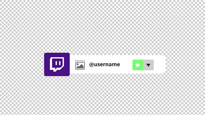 create twitch follow, subscribe or prime animation