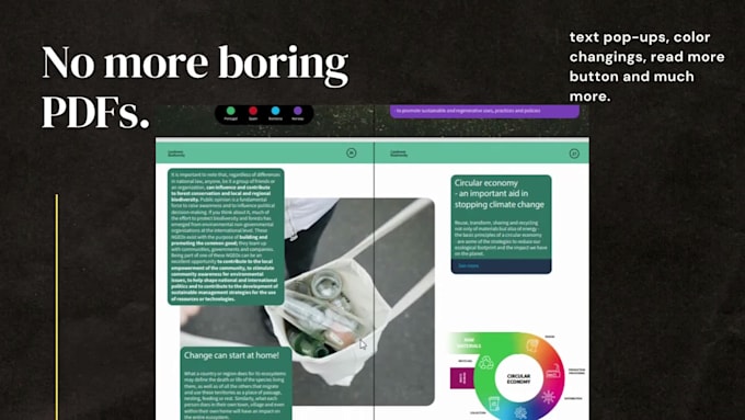 design interactive PDF, ebook, e magazine