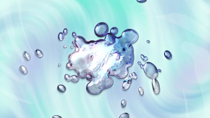 make a water or liquid motion bumper intro
