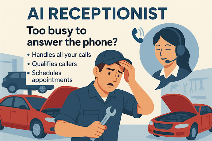 create a powerful ai receptionist, ai voice agent, ai assistant sale