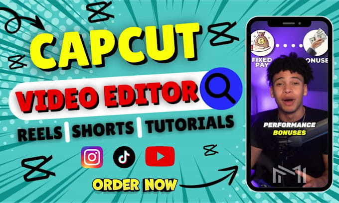 do amazing capcut video editing for instagram reels, tiktok ads, youtube shorts