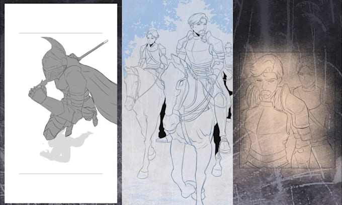 draw manga, comics, graphic novel, and comic book  for you