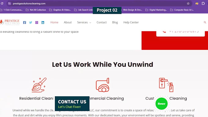 design websites for commercial or cleaning service companies