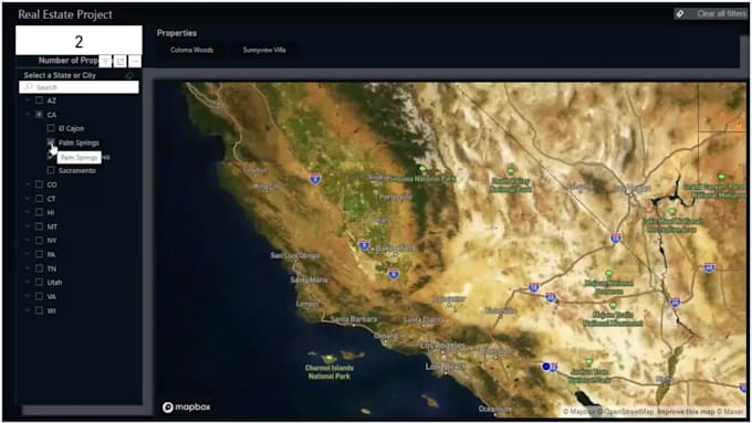 create your arcgis or google map in power bi