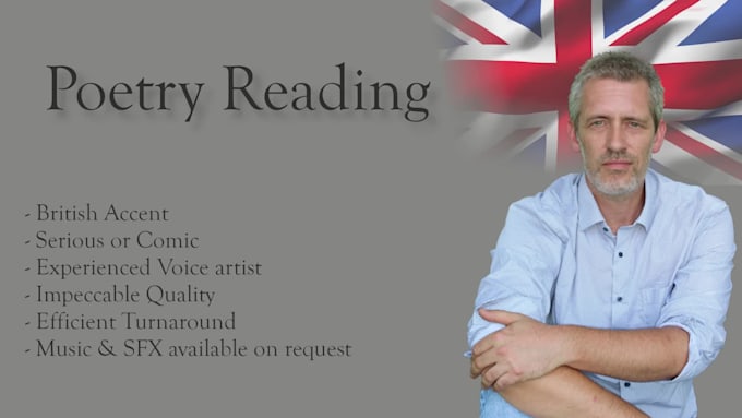 record your poetry with a british accent