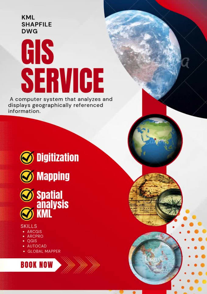 do digitization, mapping, spatial analysis of geographic data, kml,