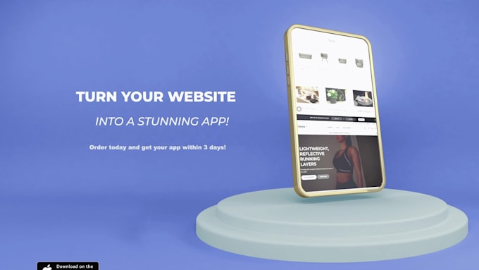 turn your website into stunning mobile app